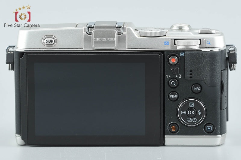Olympus PEN E-P5 Silver 16.1MP 14-42 Lens + VF-4 Viewfinder w/ Box from Japan