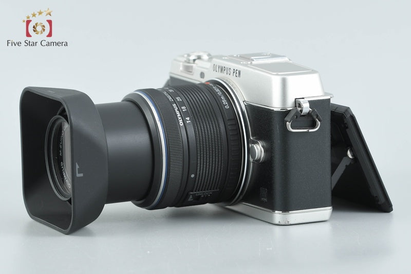 Olympus PEN E-P5 Silver 16.1MP 14-42 Lens + VF-4 Viewfinder w/ Box from Japan