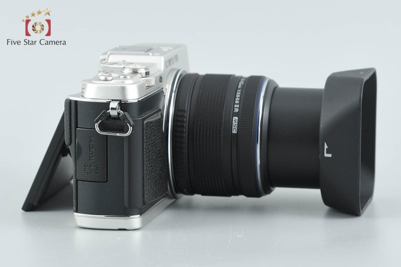 Olympus PEN E-P5 Silver 16.1MP 14-42 Lens + VF-4 Viewfinder w/ Box from Japan