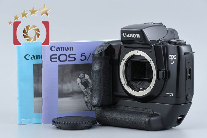 Canon EOS 5 QD 35mm SLR Film Camera Body + VG10 Vertical Grip