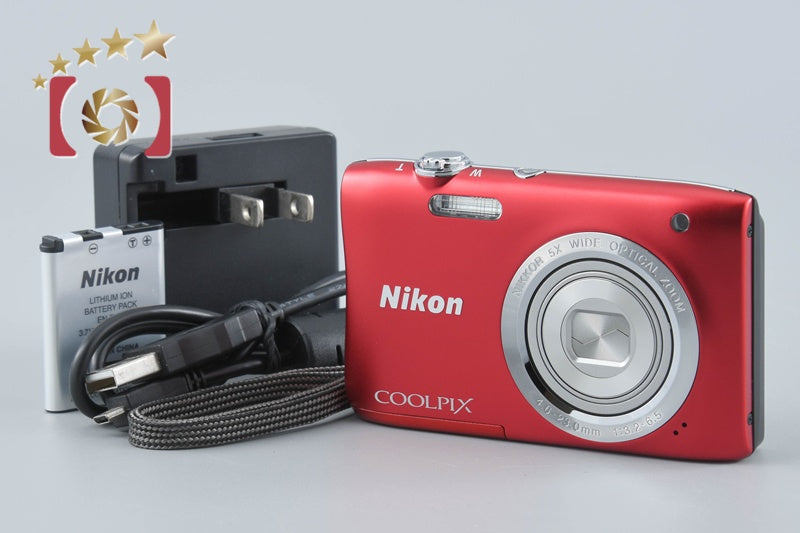 Nikon COOLPIX S2900 Red 20.1 MP Digital Camera