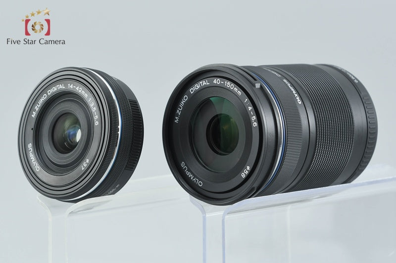 Olympus OM-D E-M10 Mark II Black 16.1 MP 14-42 40-150 Lenses w/ Box