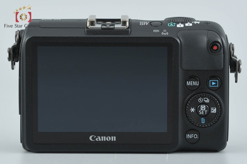 Canon EOS M Black 18.0 MP Mirrorless Camera EF-M 18-55 IS STM Lens