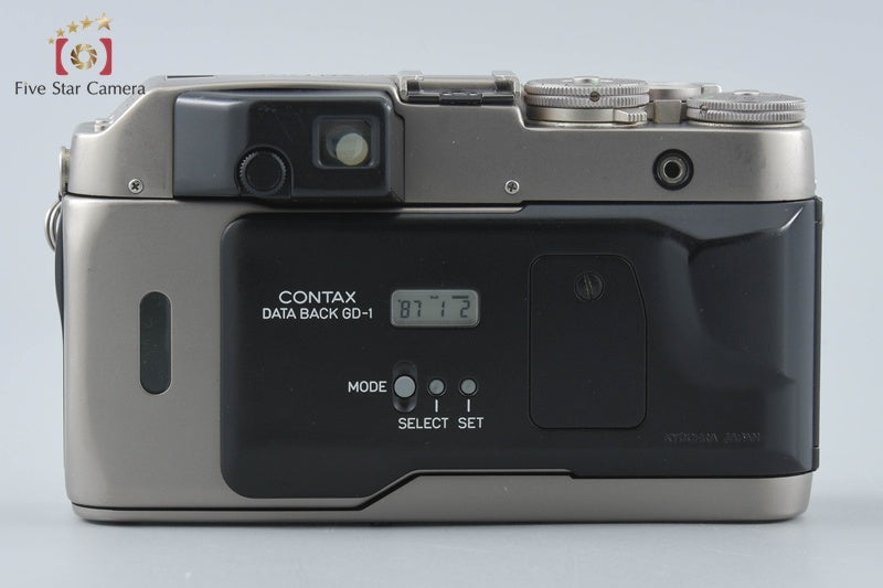 CONTAX G1 Green Label 35mm Rangefinder Film Camera Body w/ GD-1 Data Back