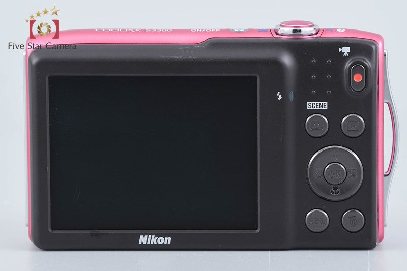 Nikon COOLPIX S3300 Strawberry Pink 16.0 MP Digital Camera