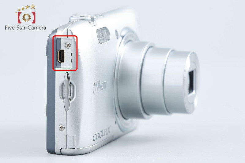 Nikon COOLPIX S3600 Crystal Silver 20.0 MP Digital Camera