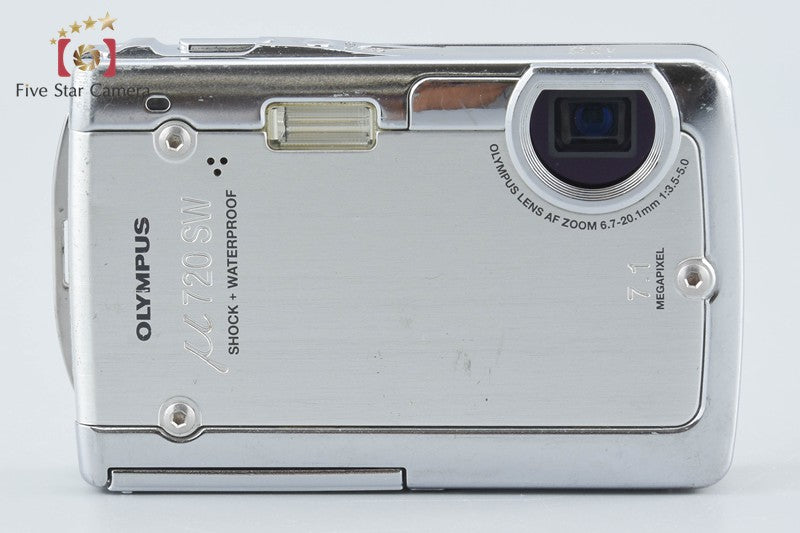 Olympus μ720 SW Shiny Silver 7.1 MP 3m Waterproof Digital Camera