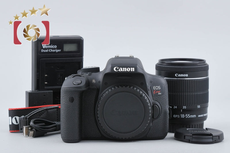 "Count 1,880" Canon EOS Kiss X8i / Rebel T6i / 750D 24.2 MP DSLR EF-S 18-55 Lens