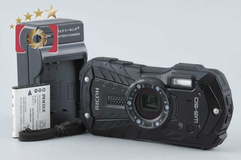 "Shutter count 400" Ricoh Pentax WG-50 Black 16.0 MP Waterproof Action Camera