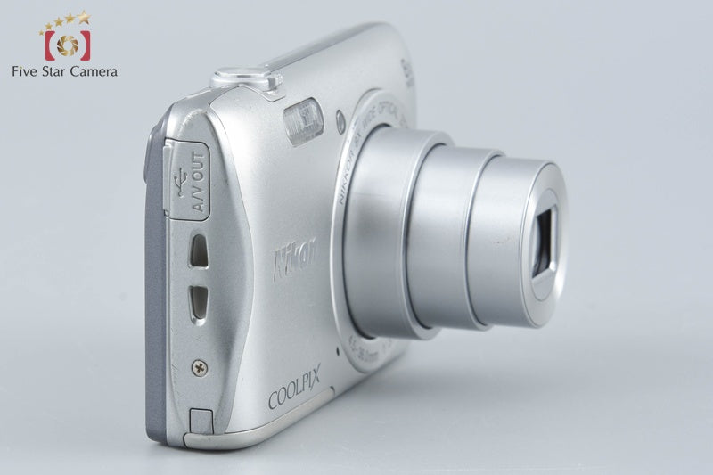 Nikon COOLPIX S3700 Silver 20.1 MP Digital Camera