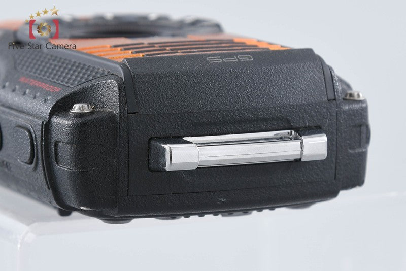 "Count 266" Ricoh Pentax WG-5 GPS Orange 16.0 MP Waterproof Action Camera