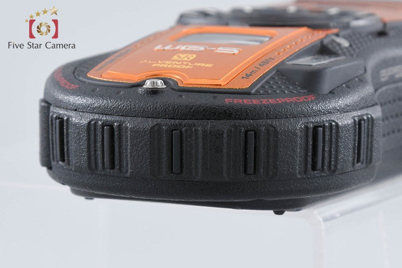 "Count 266" Ricoh Pentax WG-5 GPS Orange 16.0 MP Waterproof Action Camera