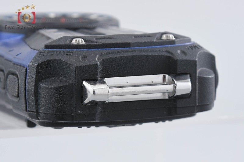 "Shutter count 2,216" Ricoh Pentax WG-40W Blue 16.0 MP Waterproof Action Camera