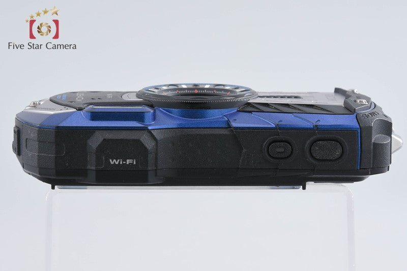 "Shutter count 2,216" Ricoh Pentax WG-40W Blue 16.0 MP Waterproof Action Camera