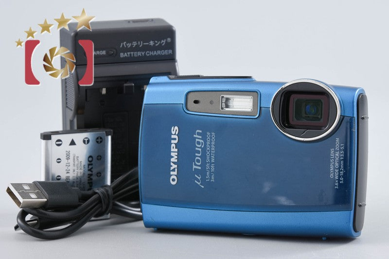 "Count 973" Olympus μ Tough-3000 Blue 12.0 MP 3m Waterproof Digital Camera
