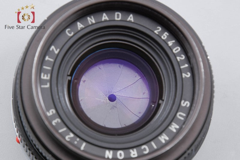 Leica SUMMICRON 35mm f/2 3rd Canada Leica M Mount