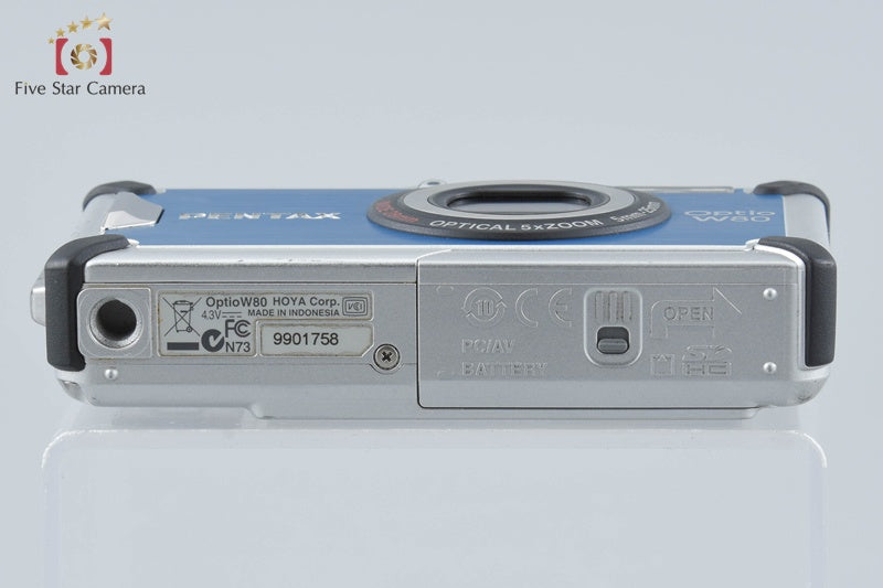 Pentax Optio W80 Azure Blue 12.1 MP Digital Camera