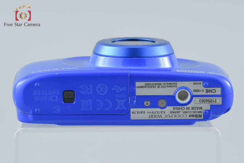 Nikon COOLPIX W100 Blue 13.2 MP Digital Camera