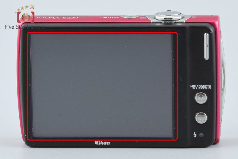 Nikon COOLPIX S230 Rose Red 10.0 MP Digital Camera