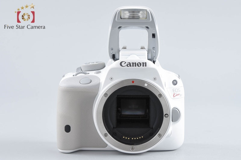 "Count 5,260" Canon EOS Kiss X7 / Rebel SL1 / 100D White 18.0 MP DSLR Camera