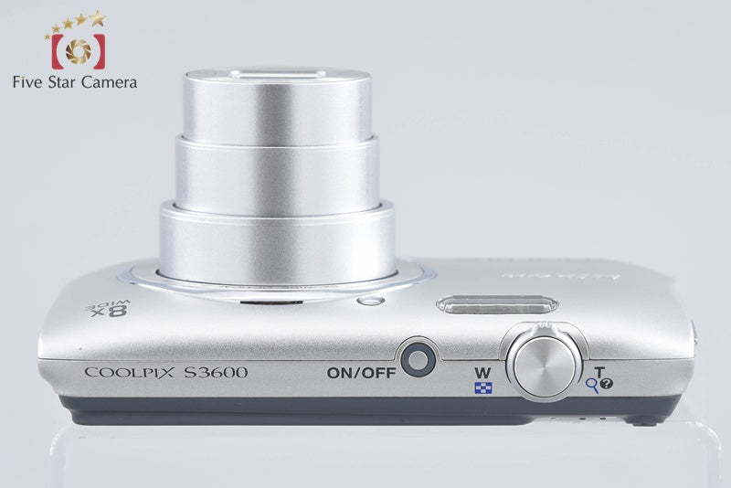 Nikon COOLPIX S3600 Crystal Silver 20.0 MP Digital Camera