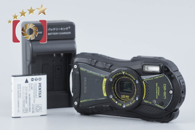 Ricoh Pentax WG-20 Black 14.0 MP Waterproof Action Camera