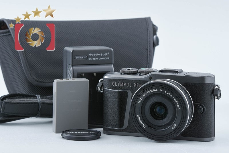 "Count 616" Olympus PEN E-PL10 Black 16.1 MP Digital Camera EZ 14-42 Lens