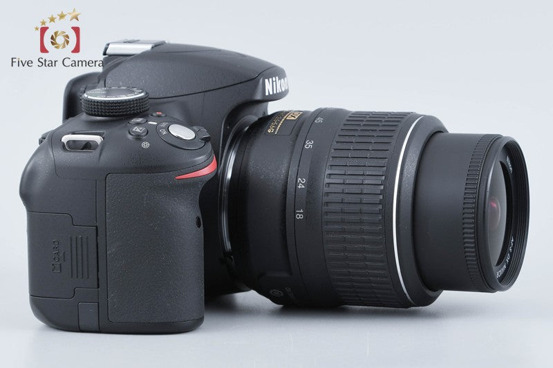 "Shutter count 2,975" Nikon D3200 Black 24.2 MP DSLR 18-55 VR Lens