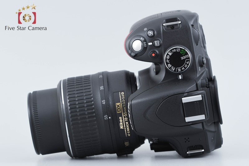 "Shutter count 2,975" Nikon D3200 Black 24.2 MP DSLR 18-55 VR Lens