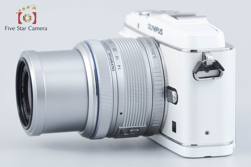 Olympus PEN Lite E-PL3 White 12.3 MP Digital Camera 14-42 Lens