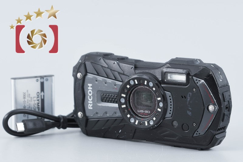 Ricoh Pentax WG-30 Ebony Black 16.0 MP Waterproof Action Camera