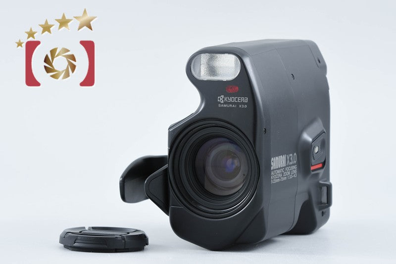 Kyocera Samurai X3.0 Black Point & Shoot Half Frame 35mm Film Camera