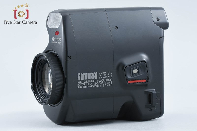 Kyocera Samurai X3.0 Black Point & Shoot Half Frame 35mm Film Camera