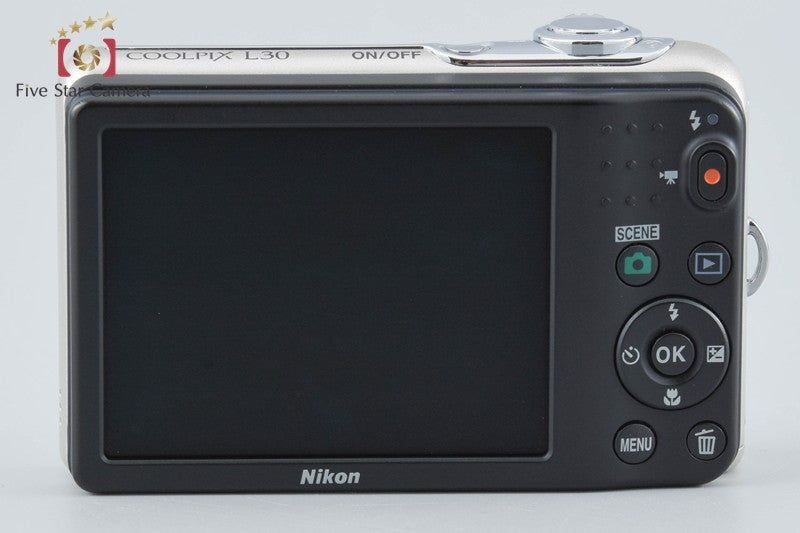 Nikon COOLPIX L30 Silver 20.0 MP Digital Camera