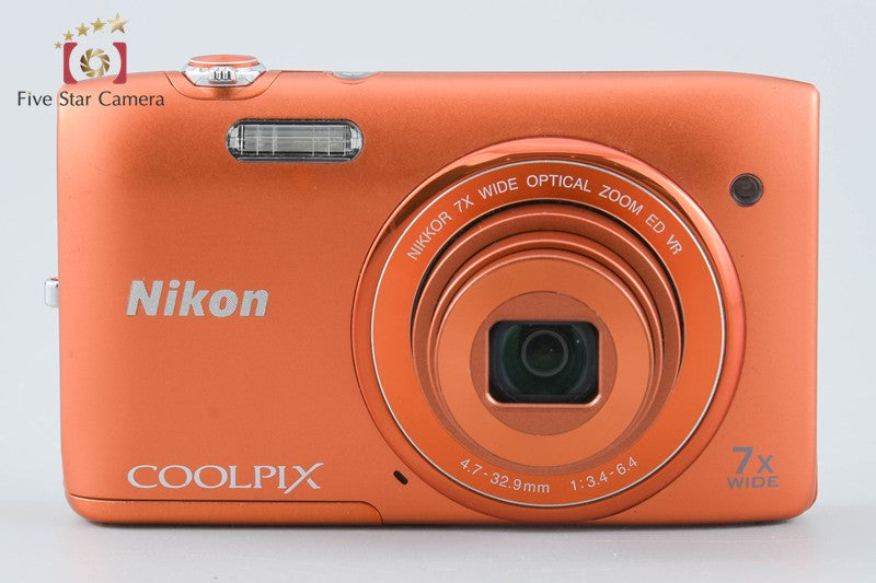 Nikon COOLPIX S3500 Apricot Orange 20.0 MP Digital Camera