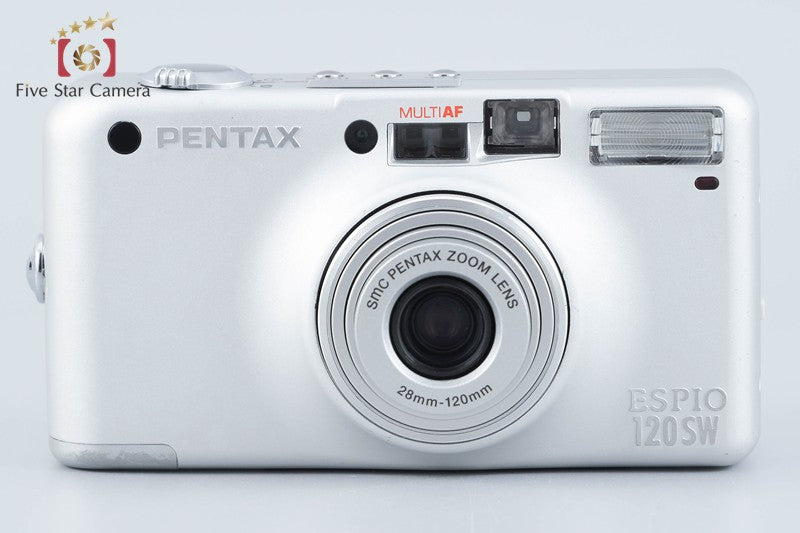 Pentax ESPIO 120SW Silver 35mm Point & Shoot Film Camera from Japan