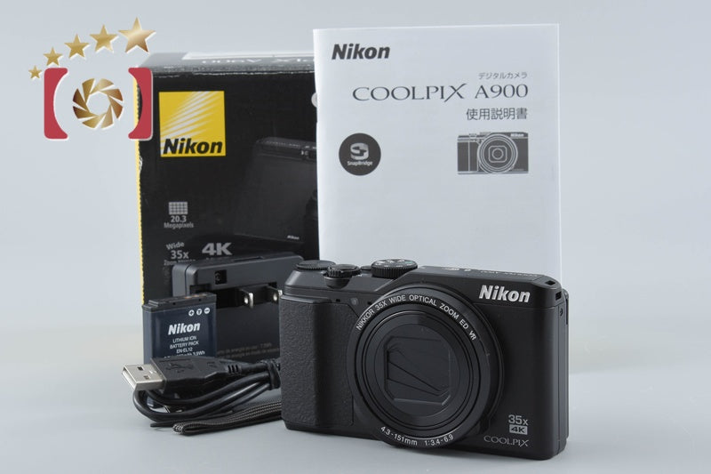 Nikon COOLPIX A900 Black 20.0 MP Digital Camera w/ Box