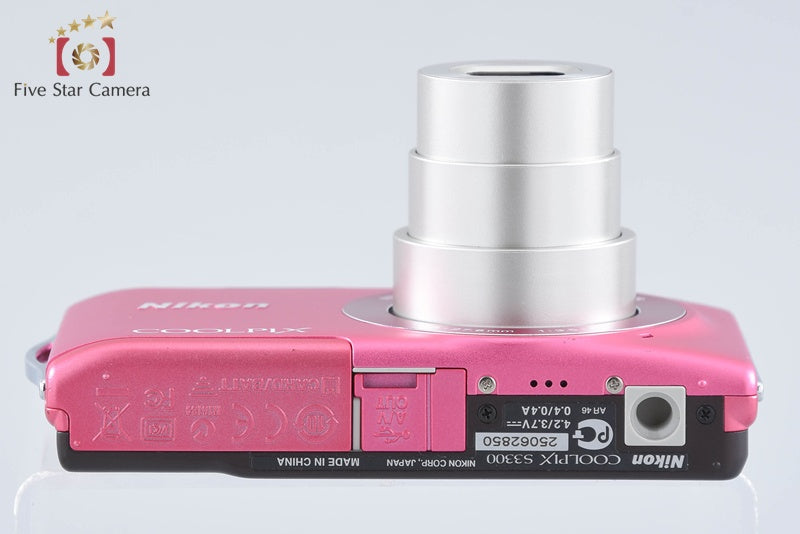 Nikon COOLPIX S3300 Strawberry Pink 16.0 MP Digital Camera