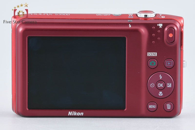 Nikon COOLPIX S3500 Raspberry Red 20.0 MP Digital Camera