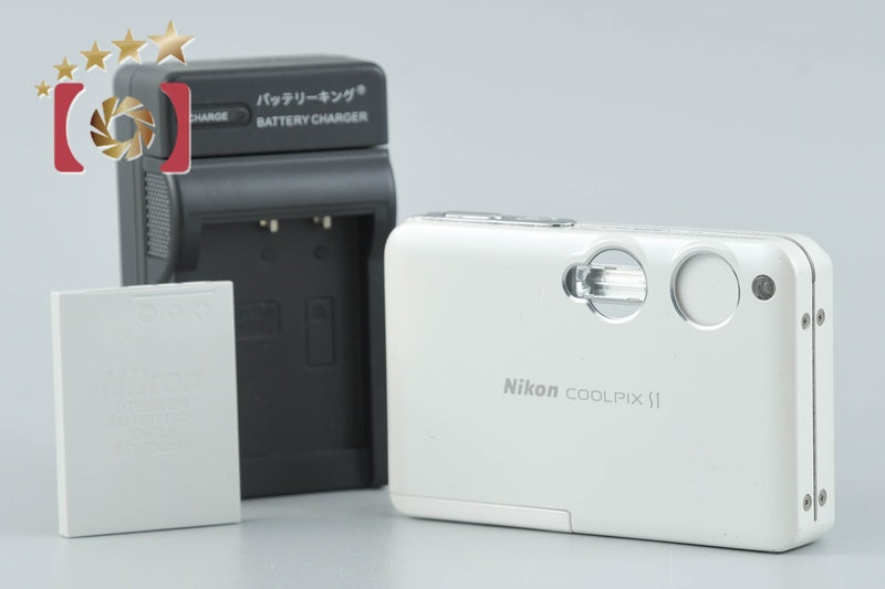 Nikon COOLPIX S1 Cream White 5.1 MP Digital Camera