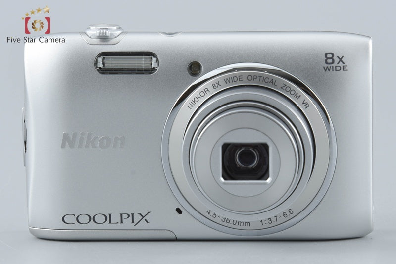 Nikon COOLPIX S3600 Crystal Silver 20.0 MP Digital Camera w/ Box