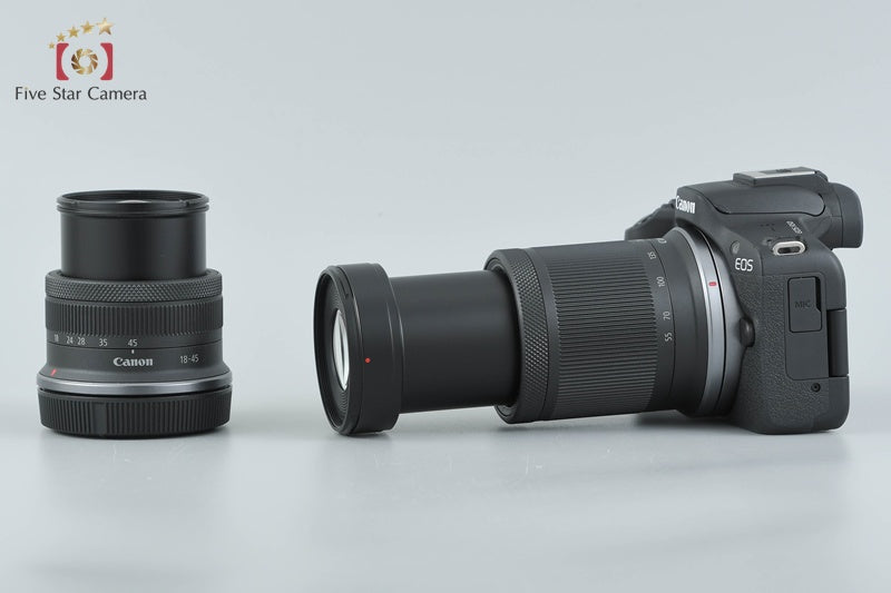 Canon EOS R50 Black 24.2 MP RF-S 18-45 55-210 Lenses w/ Box