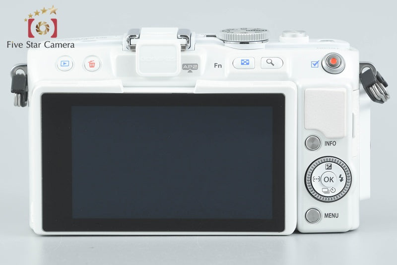 "Count 3,208" Olympus PEN Lite E-PL6 White 16.1MP Digital Mirrorless Camera Body