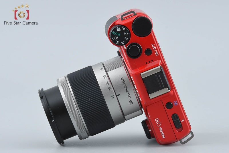 "Shutter count 256" PENTAX Q10 Red 12.4 MP Digital Camera 15-45 Lens