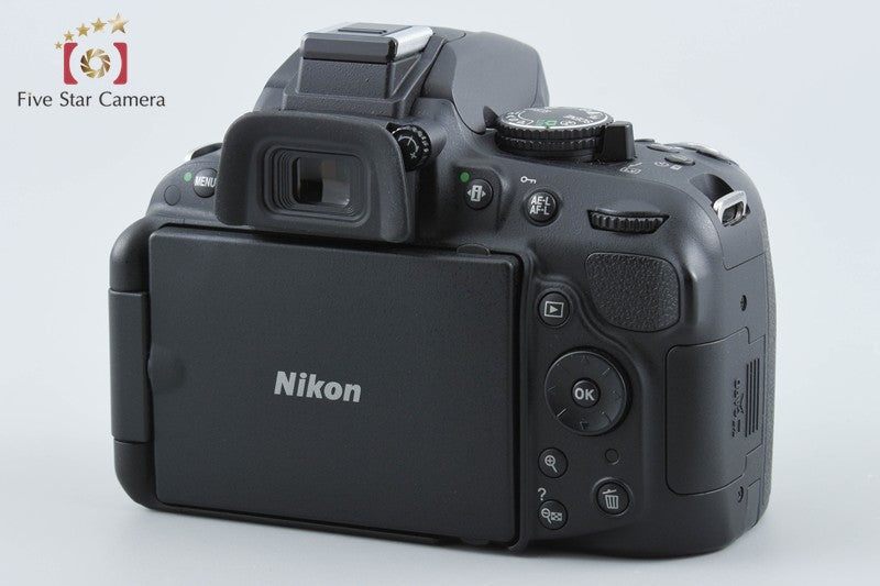 "Shutter count 3,598" Nikon D5200 Black 24.1 MP DSLR Camera 18-55 VR Lens
