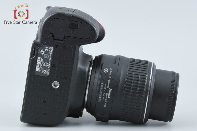 "Shutter count 3,598" Nikon D5200 Black 24.1 MP DSLR Camera 18-55 VR Lens