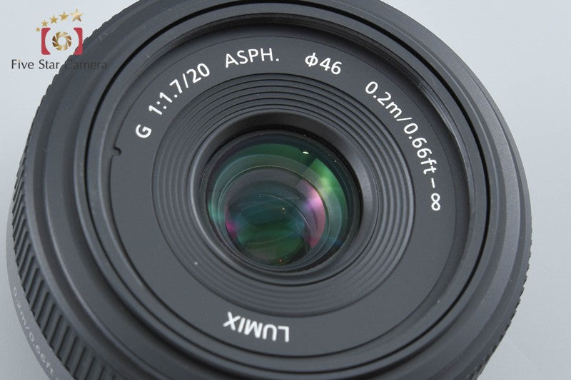 Panasonic LUMIX G 20mm f/1.7 ASPH. H-H020