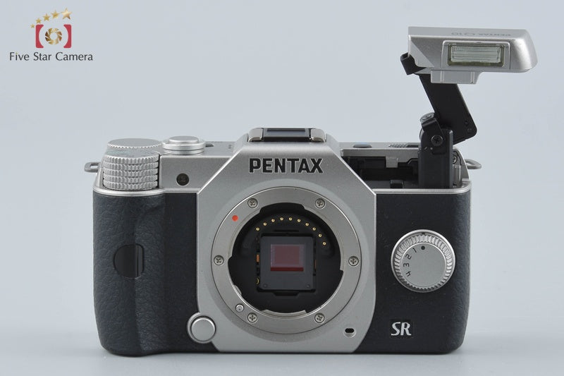 "Shutter count 1,238" PENTAX Q10 Silver 12.4 MP Digital Camera 5-15 Lens