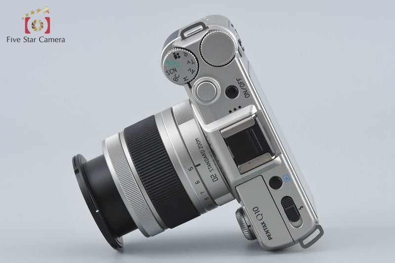 "Shutter count 1,238" PENTAX Q10 Silver 12.4 MP Digital Camera 5-15 Lens