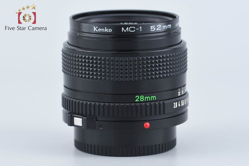 Canon New FD 28mm f/2.8 from Japan